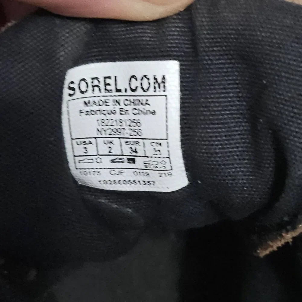 Sorel Madson Moc Toe Lace Up Boots Brown Suede Ankle Hiking NY2997 256‎ Kids 3